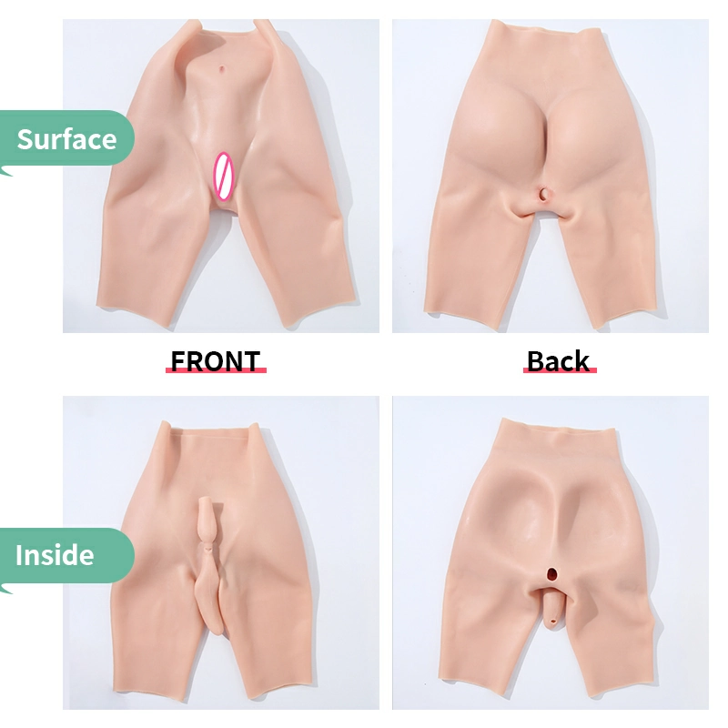 Half Length Silicone Hip Enhancer Vaginal Pants