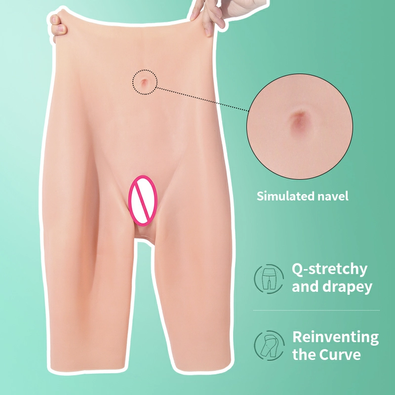 Half Length Silicone Hip Enhancer Vaginal Pants