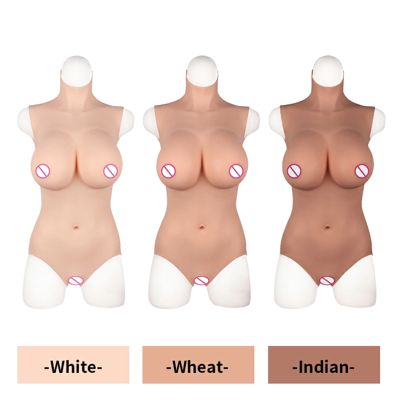 B-E Cup Swimwear Design Silicone Bodysuit with vaginal tube